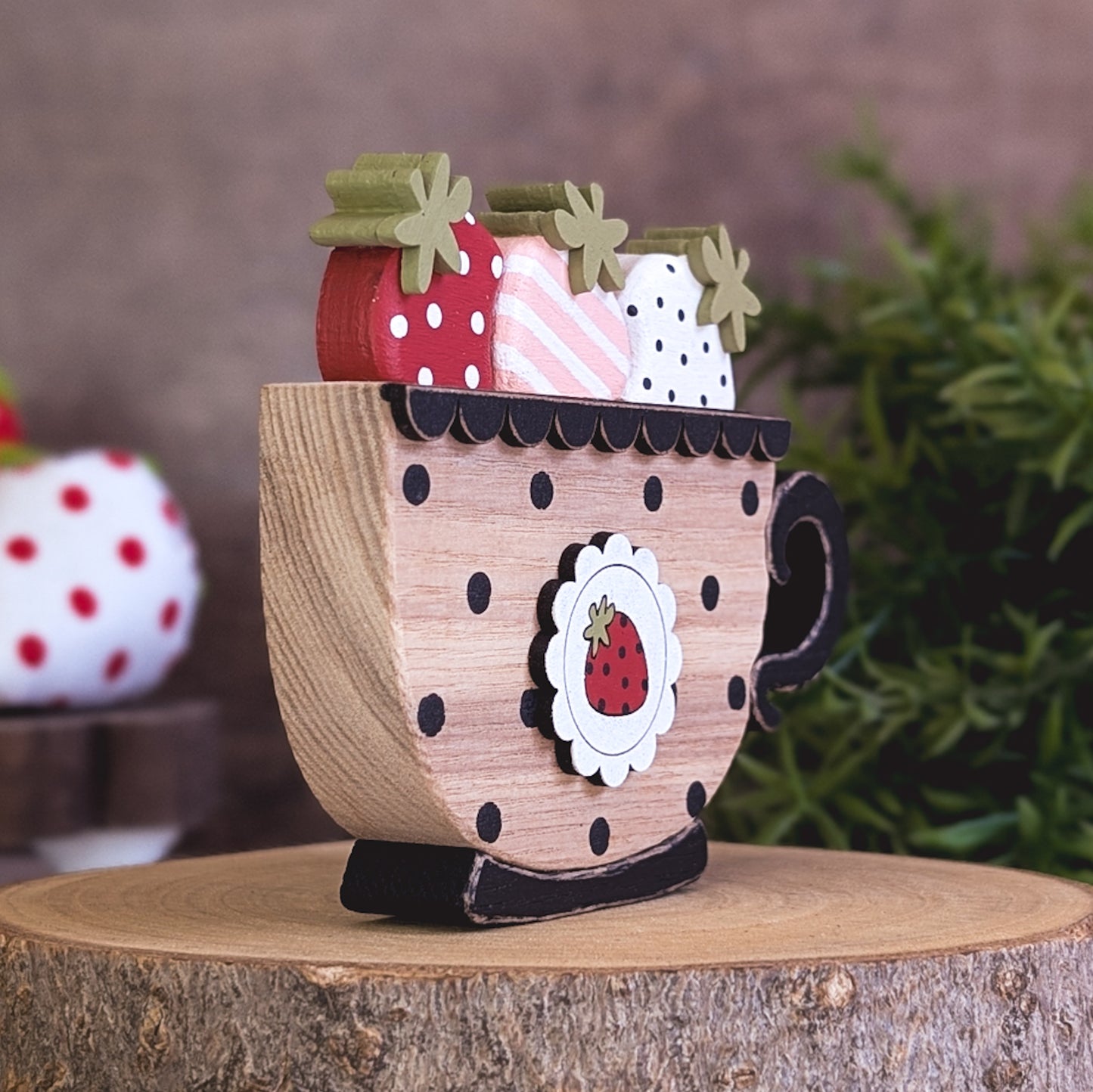 Strawberry teacup