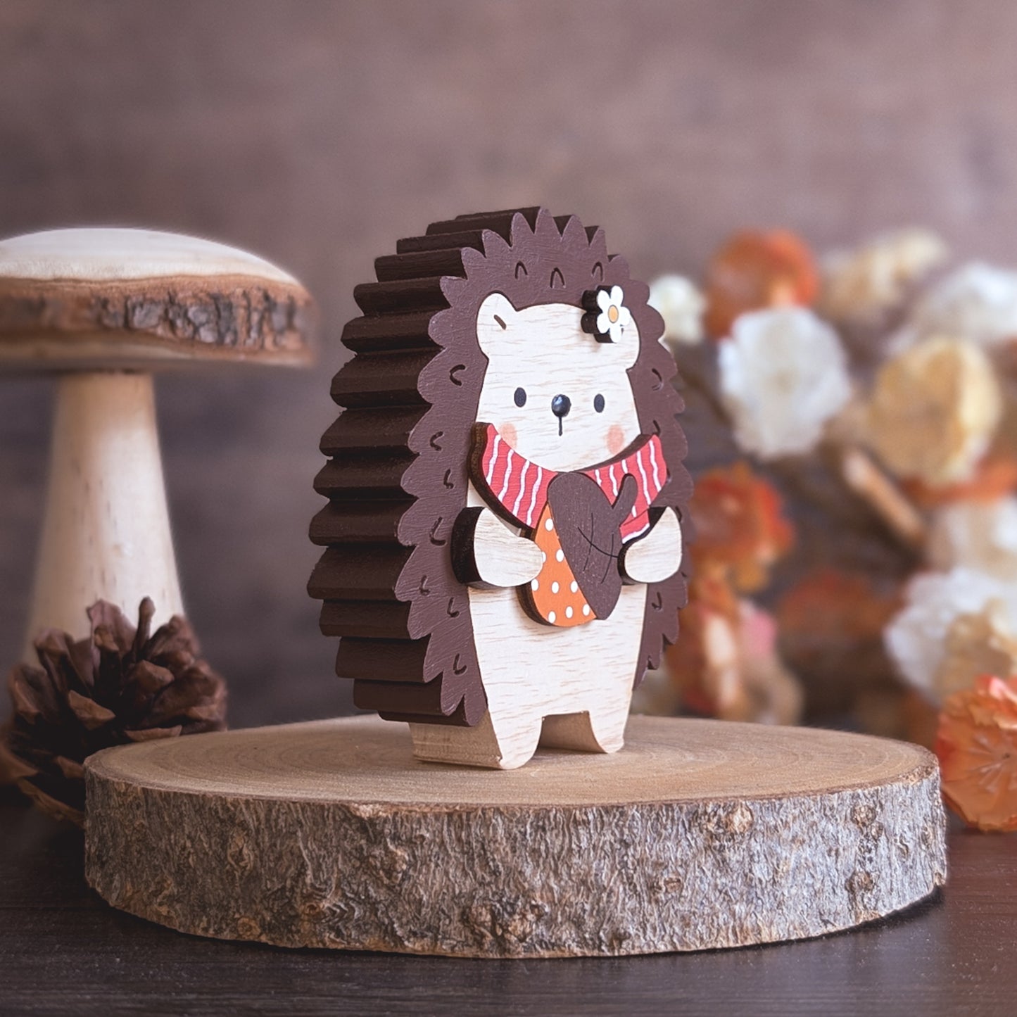 Hazel with acorn