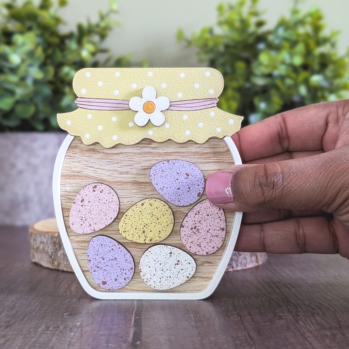 Mini eggs jar