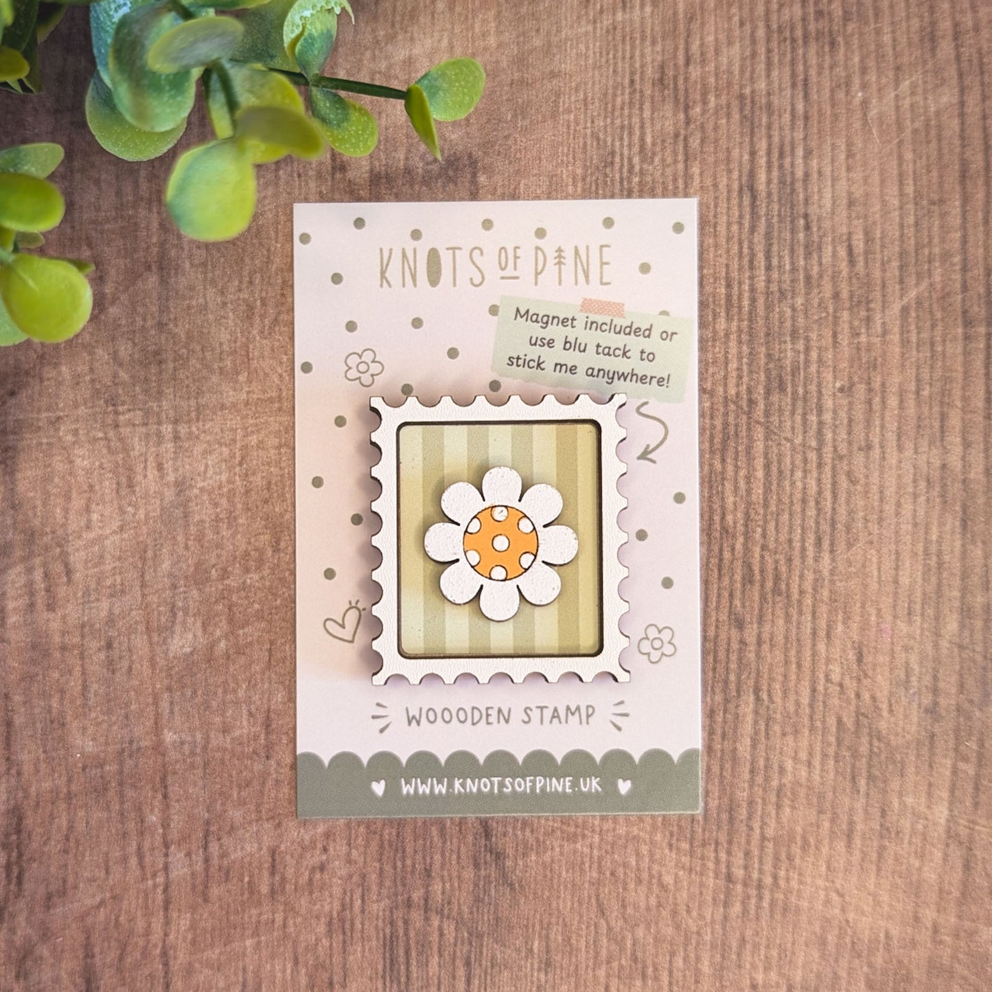 Mini postage stamp - daisy