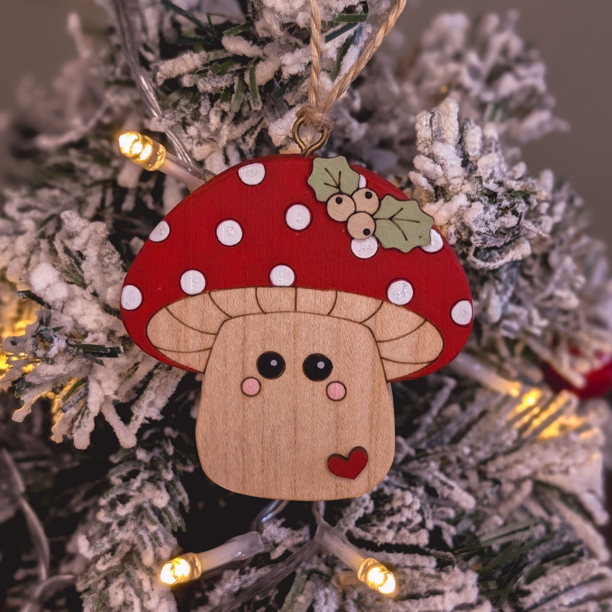Mushroom hanging decoration