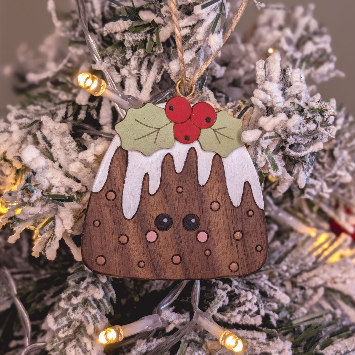 Christmas pudding hanging decoration