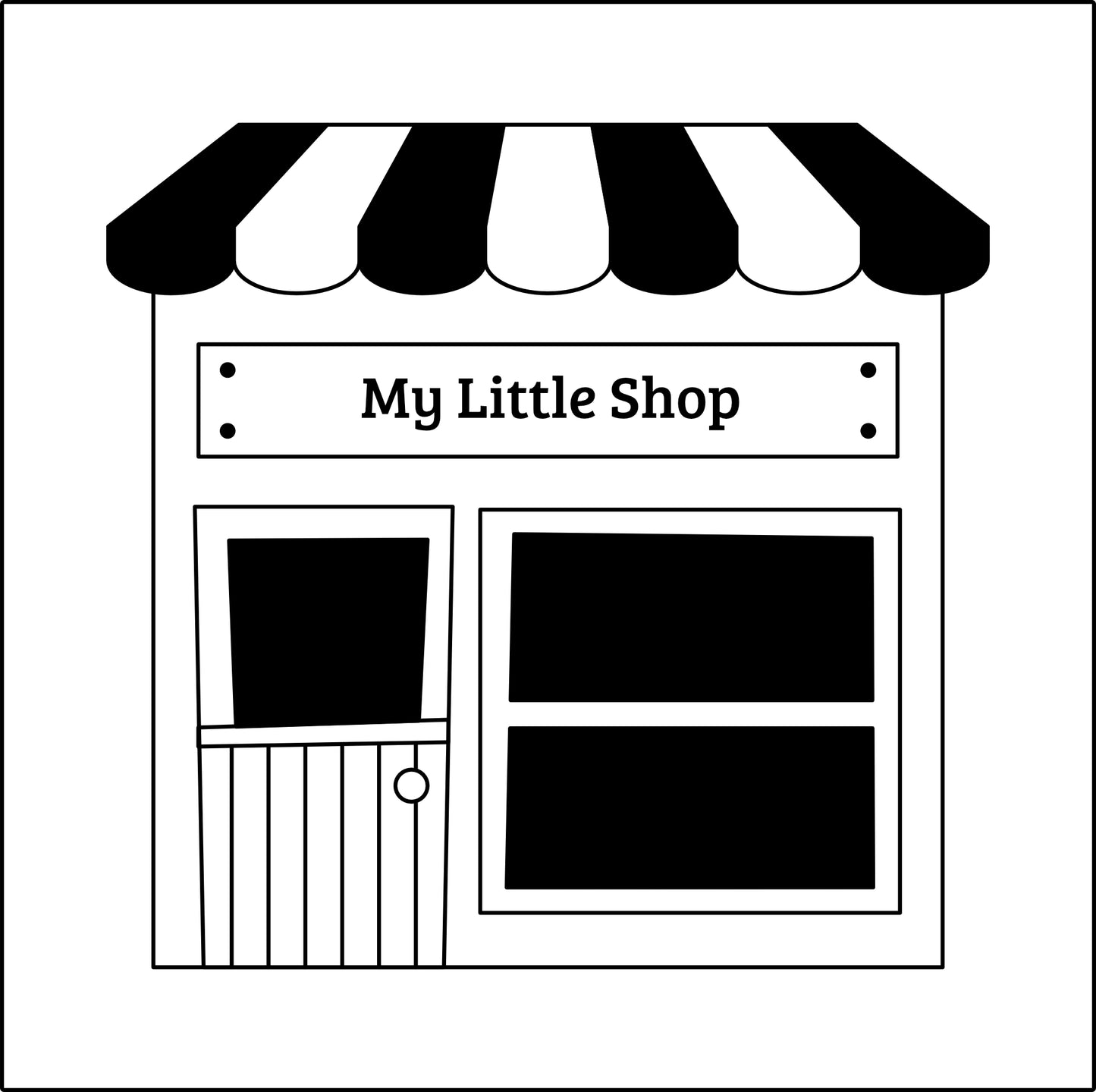 Custom mini wooden shop