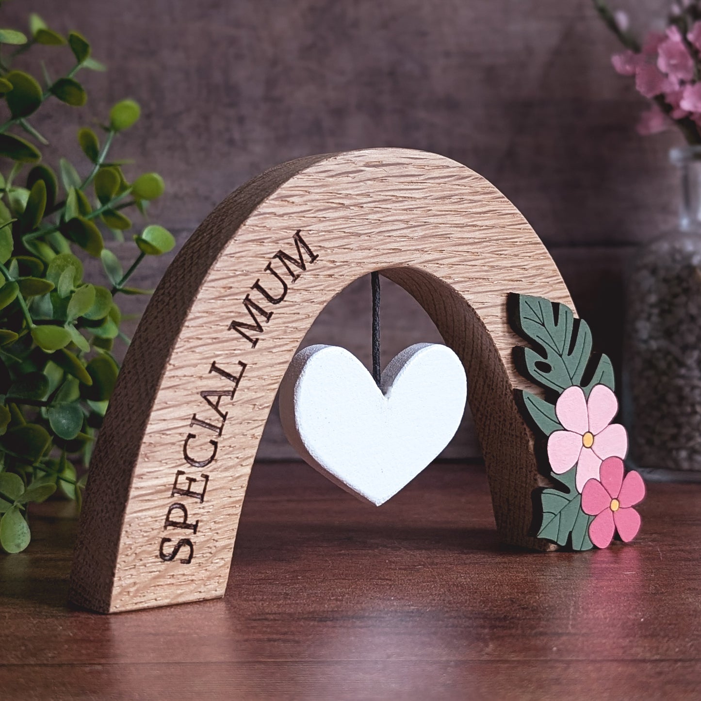 Personalised monstera oak rainbow