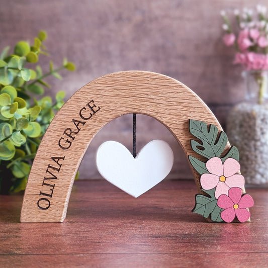 Personalised monstera oak rainbow