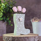 Welly with tulips