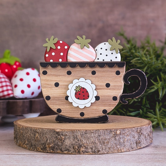Strawberry teacup