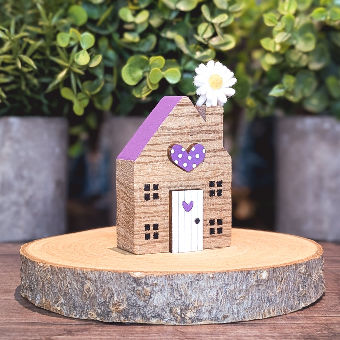Mini house with daisy