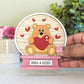Valentine's snow globe