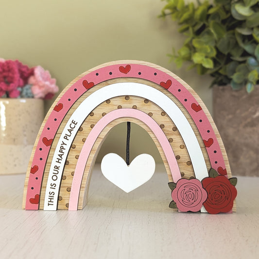 Personalised Valentine's rainbow