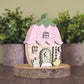 Spring flower fairy house