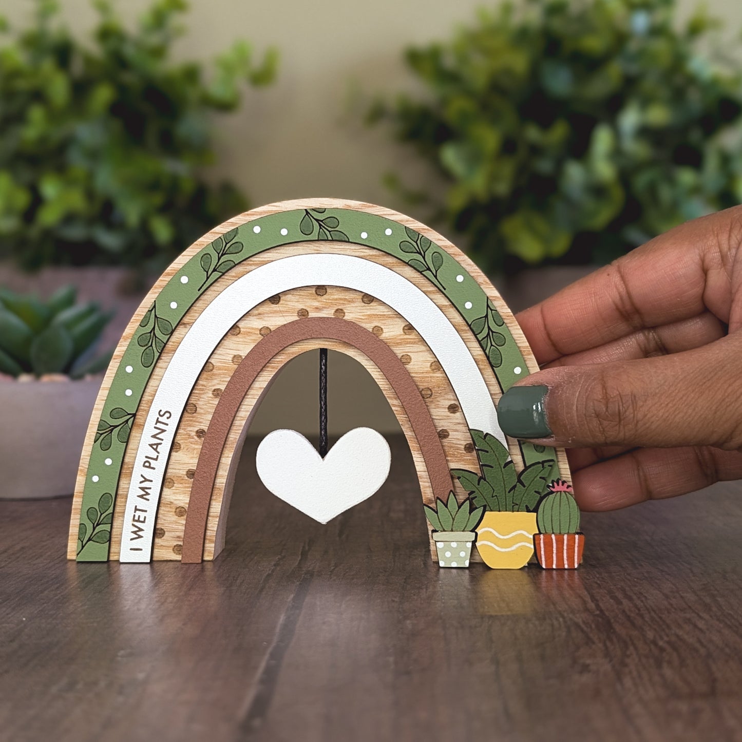 Personalised plant rainbow