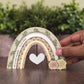 Personalised wedding rainbow