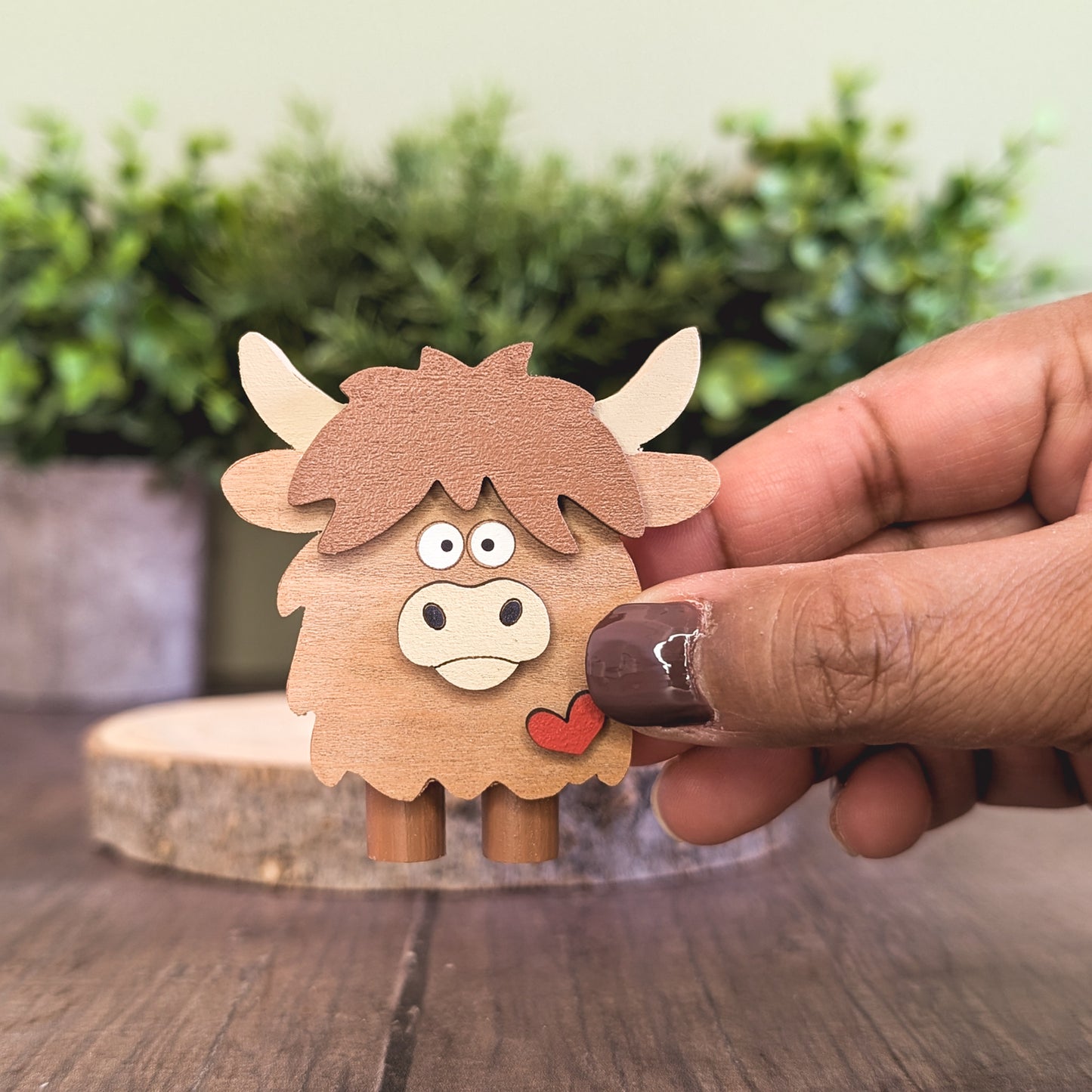 Mini highland cow