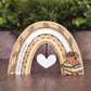 Personalised neutral bookish rainbow