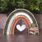 Personalised green bookish rainbow