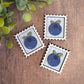Mini postage stamp - blueberry