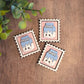 Mini postage stamp - milk carton