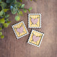 Mini postage stamp - knitting