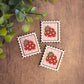 Mini postage stamp - strawberry