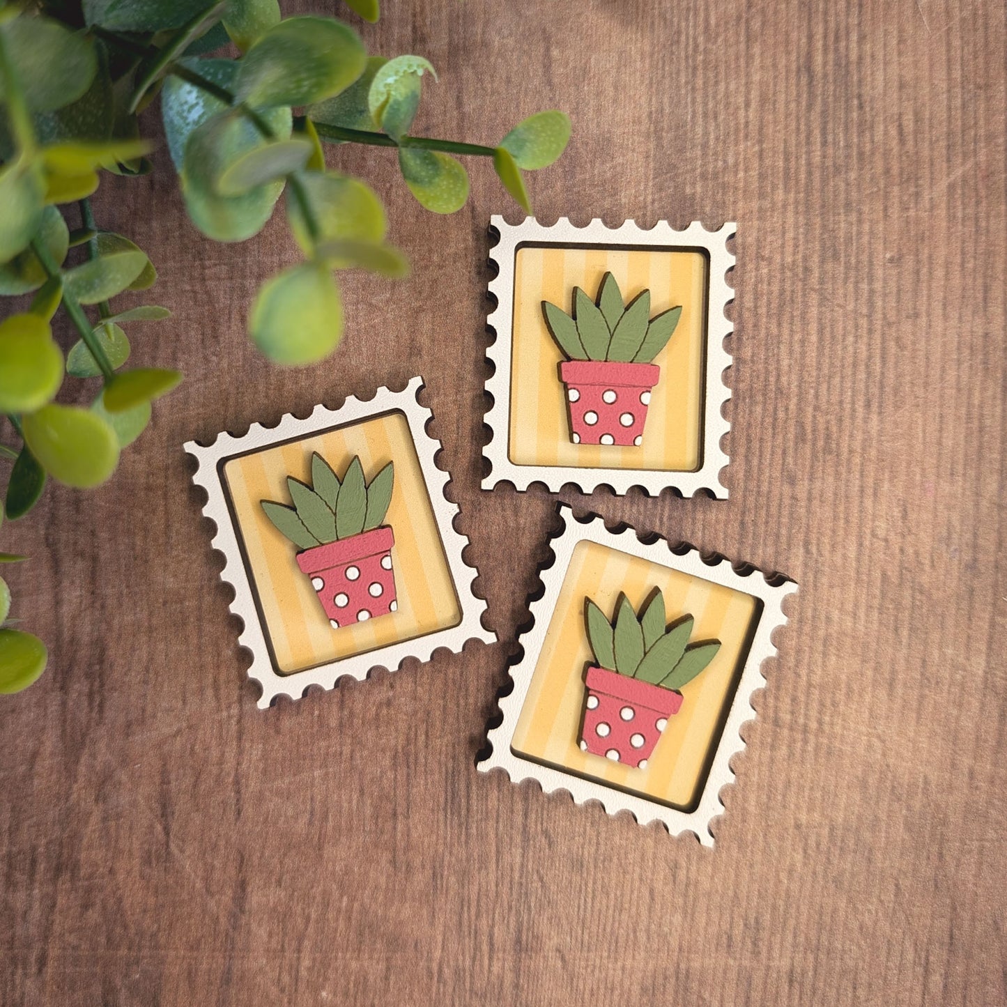 Mini postage stamp - plant