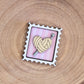 Mini postage stamp - crochet