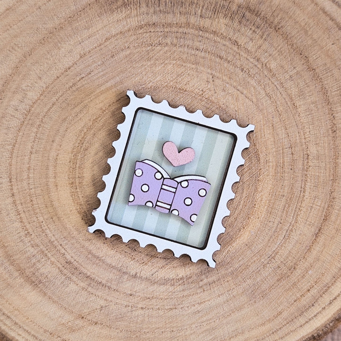 Mini postage stamp - book