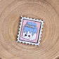 Mini postage stamp - milk carton