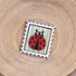 Mini postage stamp - ladybird