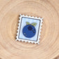 Mini postage stamp - blueberry