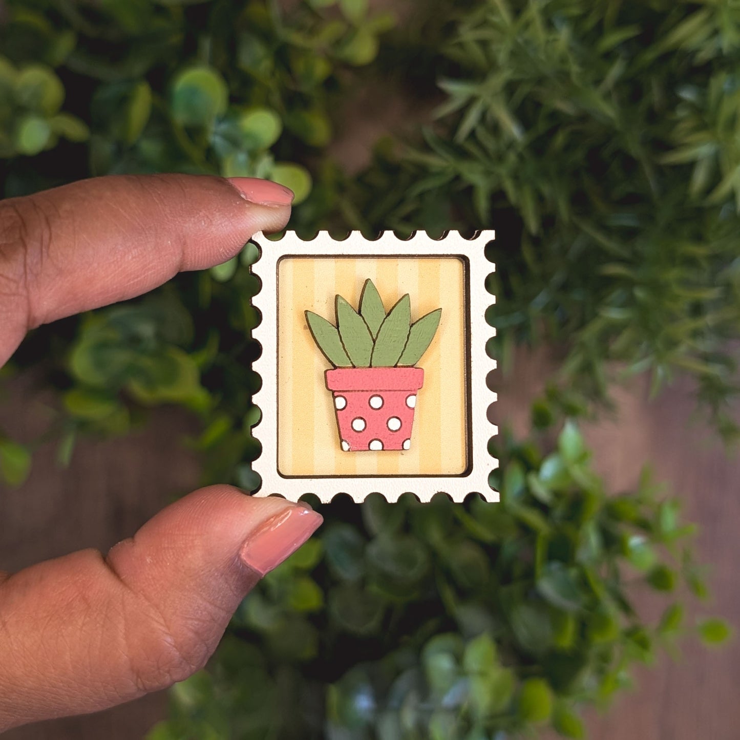 Mini postage stamp - plant