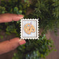 Mini postage stamp - paint palette
