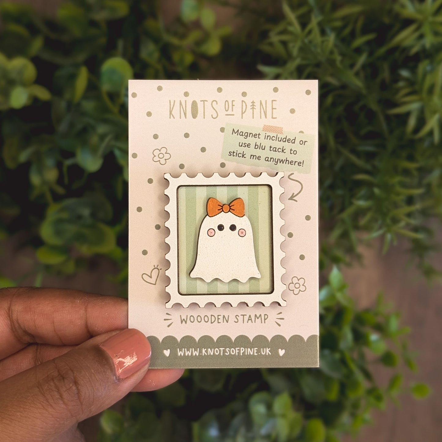 Mini postage stamp - ghost