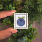 Mini postage stamp - blueberry