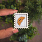 Mini postage stamp - croissant