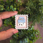 Mini postage stamp - milk carton