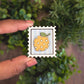 Mini postage stamp - lemon
