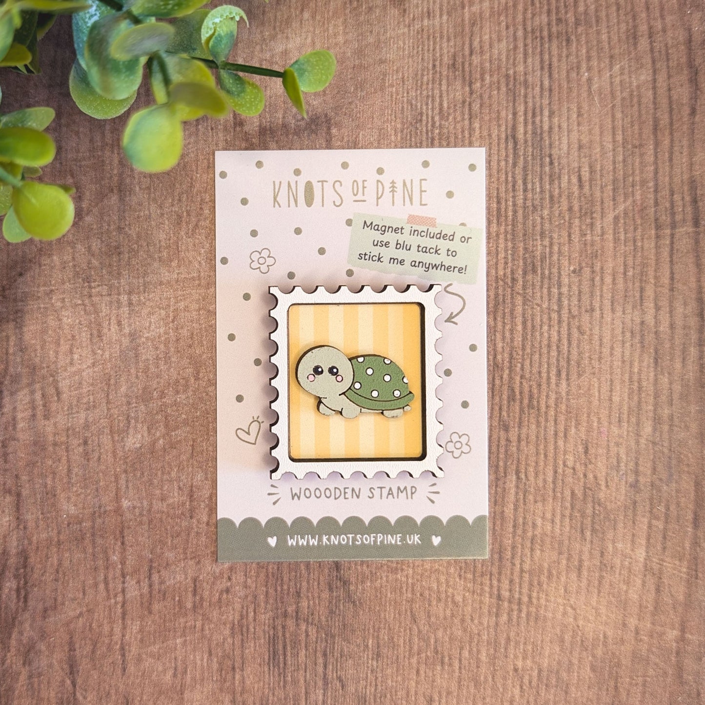 Mini postage stamp - turtle