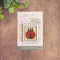 Mini postage stamp - ladybird