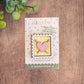 Mini postage stamp - knitting
