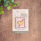 Mini postage stamp - crochet