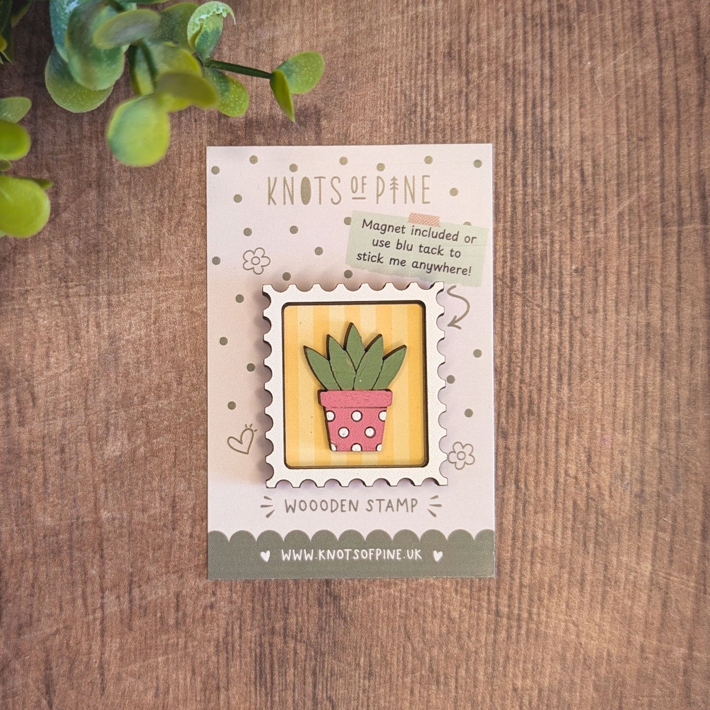 Mini postage stamp - plant