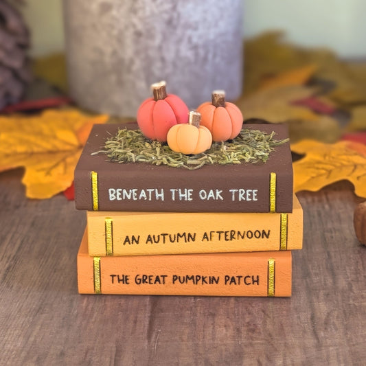 Mini autumn bookstack