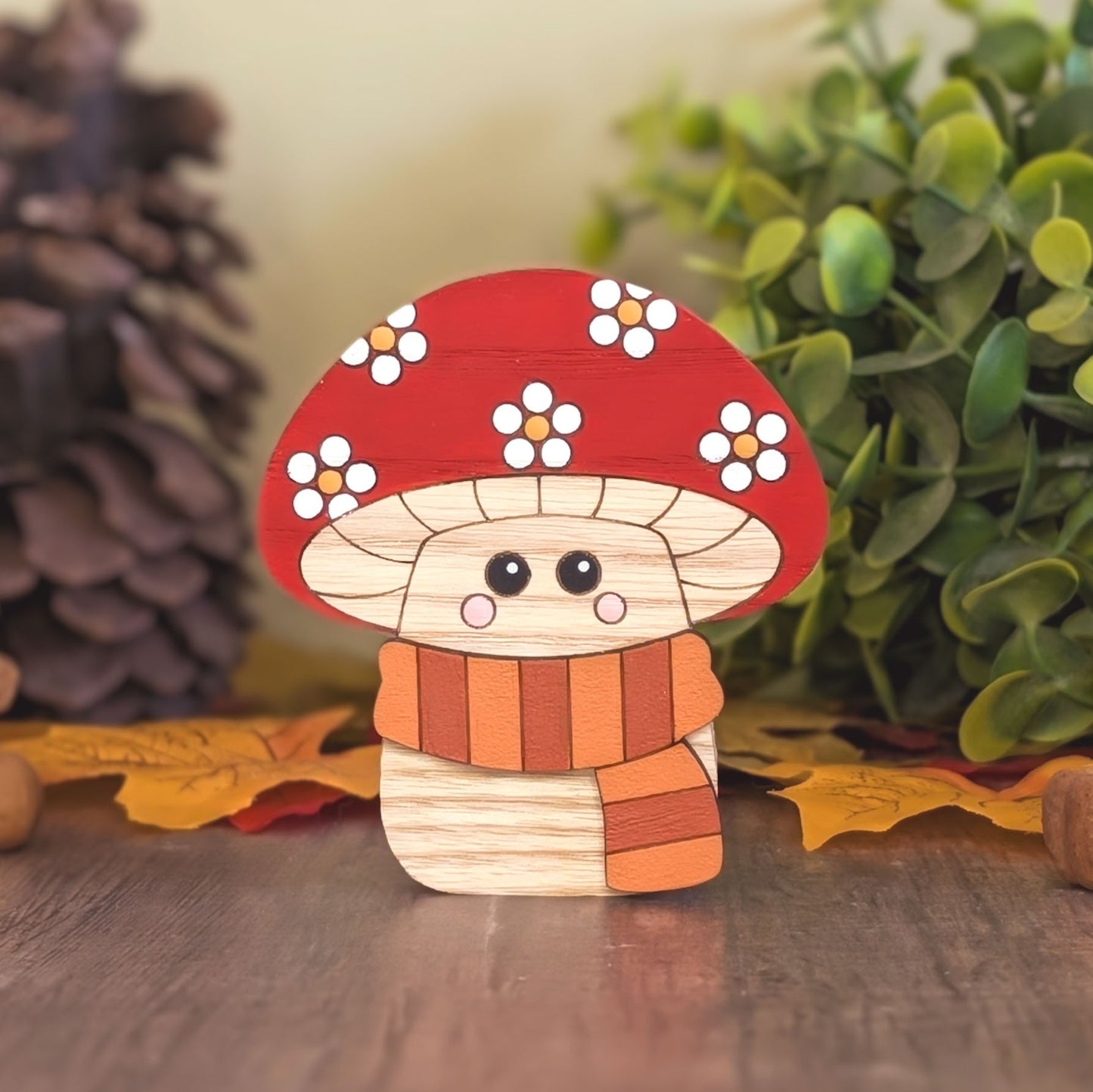 Cosy autumn mushroom