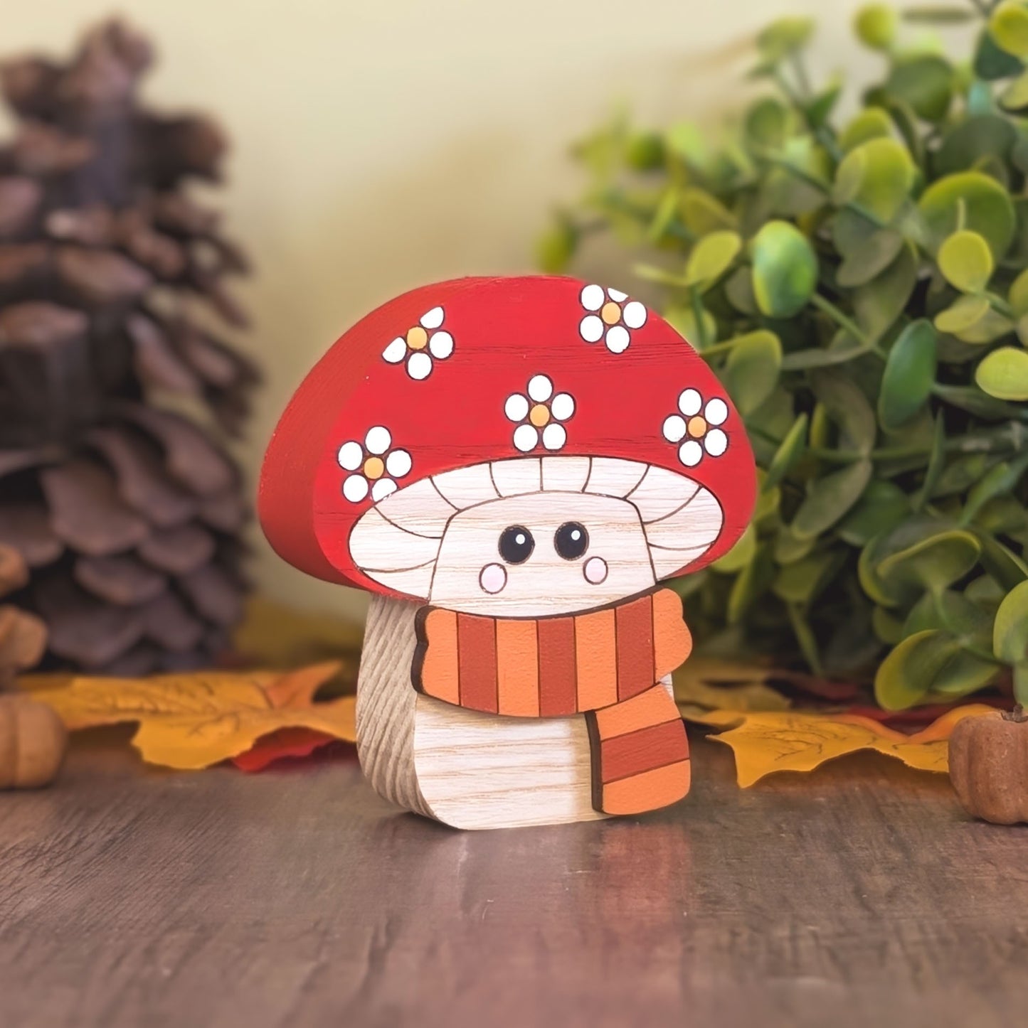 Cosy autumn mushroom