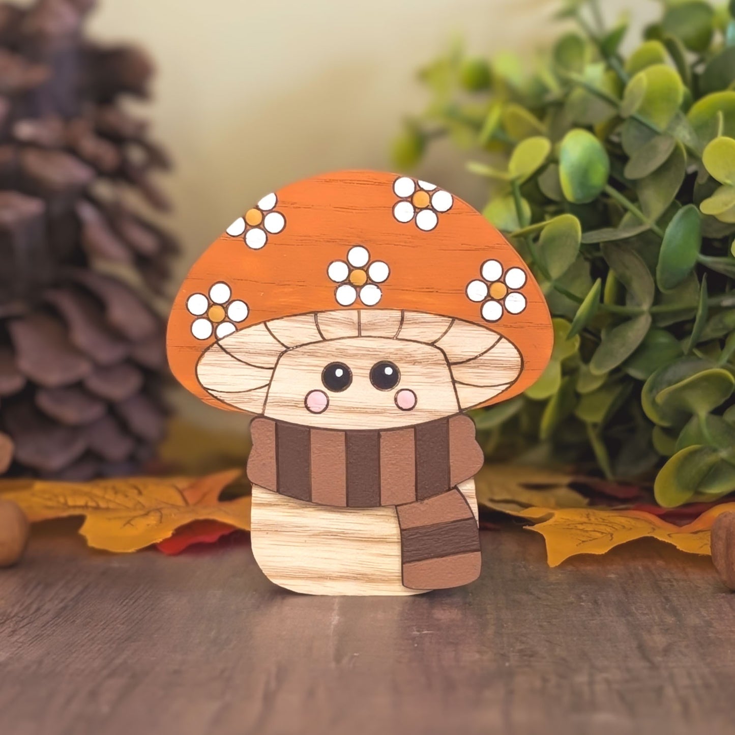 Cosy autumn mushroom