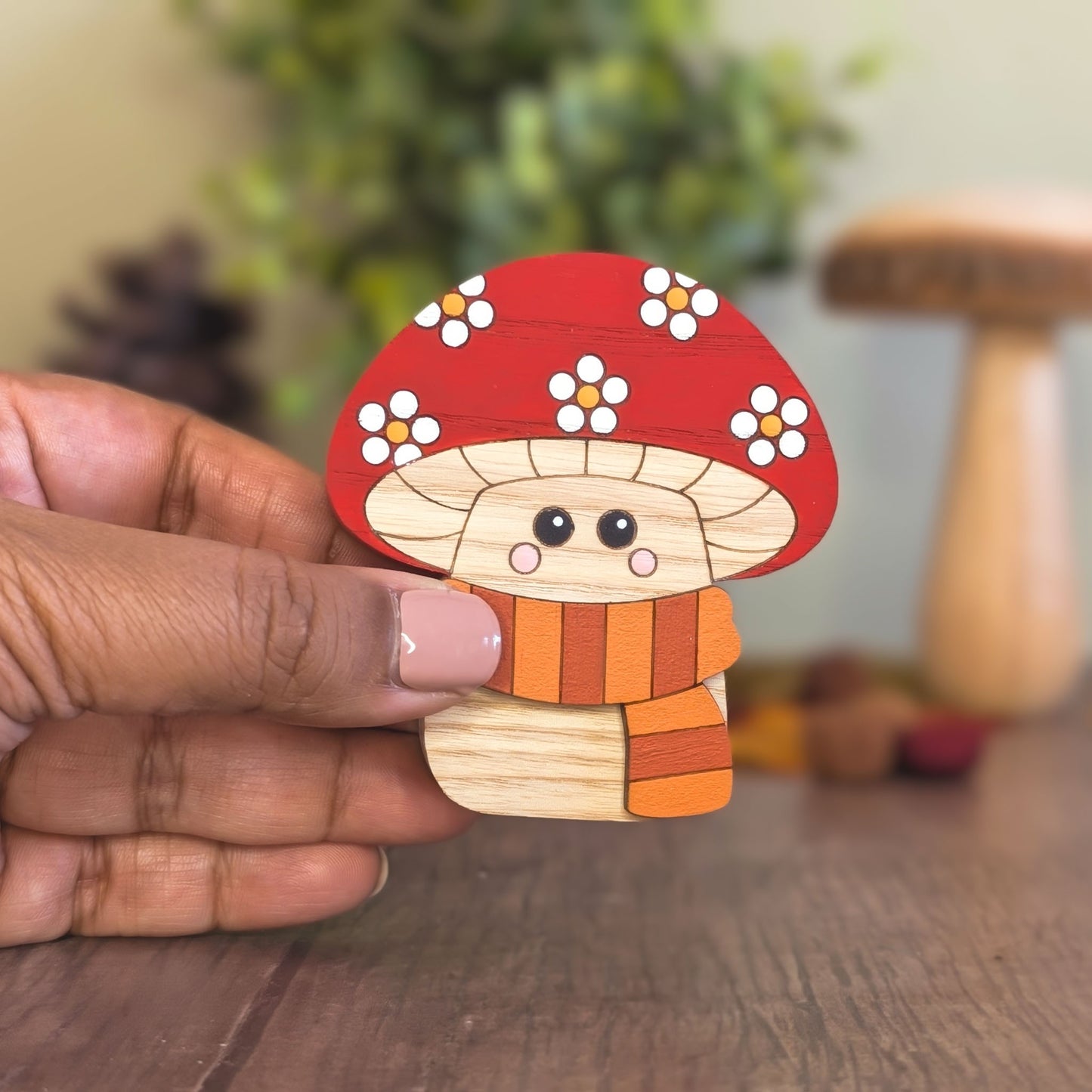 Cosy autumn mushroom