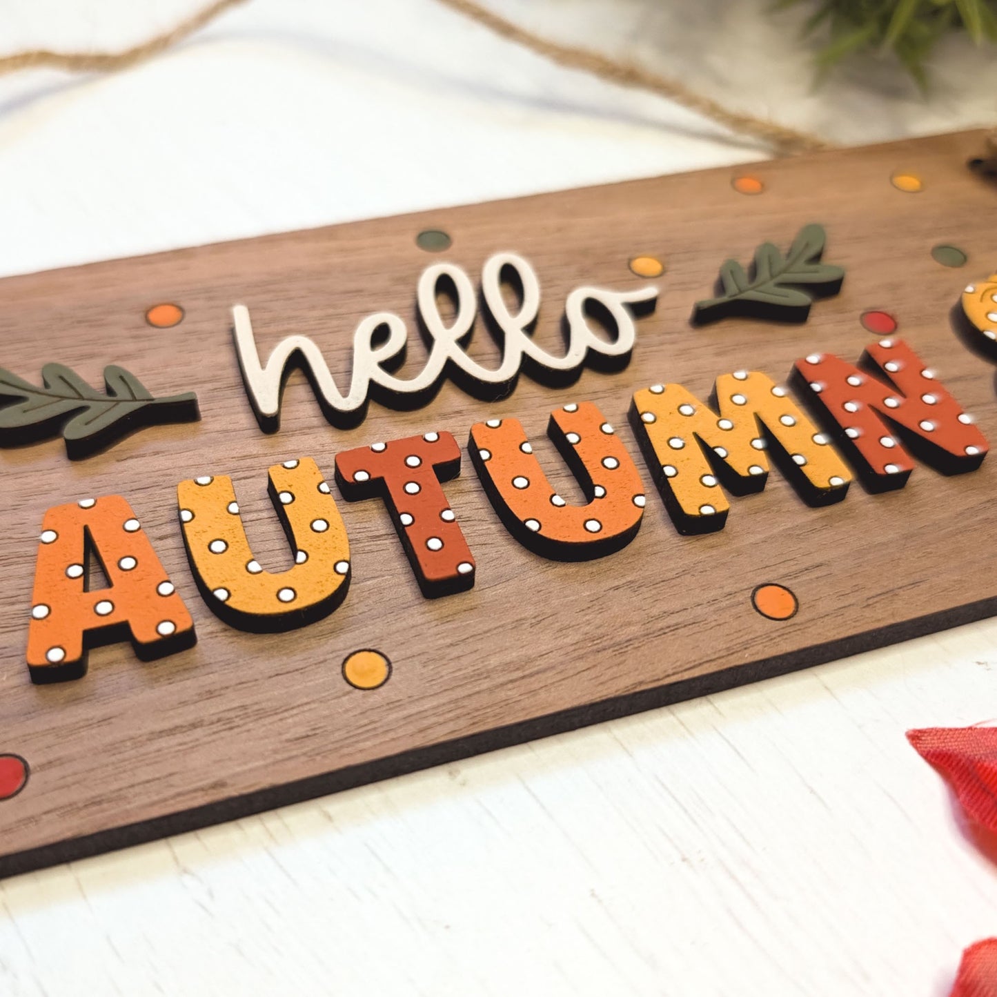Hello Autumn sign