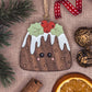 Christmas pudding hanging decoration