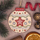 Christmas bauble hanging decoration